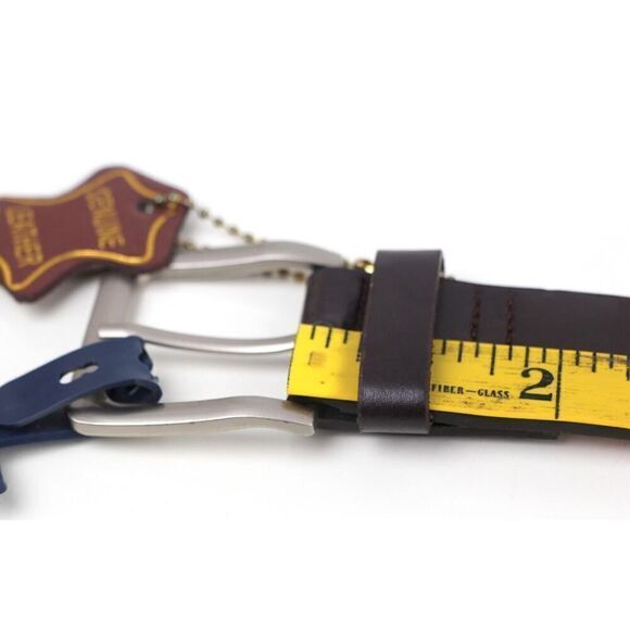 NWT Firenze BLACK GENUINE LEATHER 1 3/8"Wd CASUAL DRESS MEN'S BELT Sz 36 (I59 - Picture 8 of 12